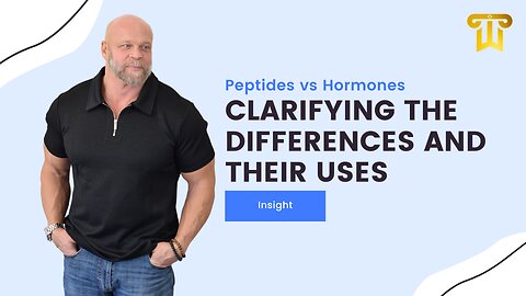 Dr Chalmers Path to Pro - Peptides vs Hormones