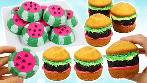 How to Make Hamburger Cupcakes & Watermelon Oreo Desserts!