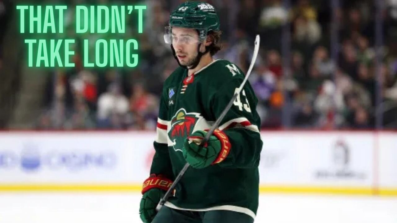 It took just 1 game to see why the Wild traded for Quinn Hughes