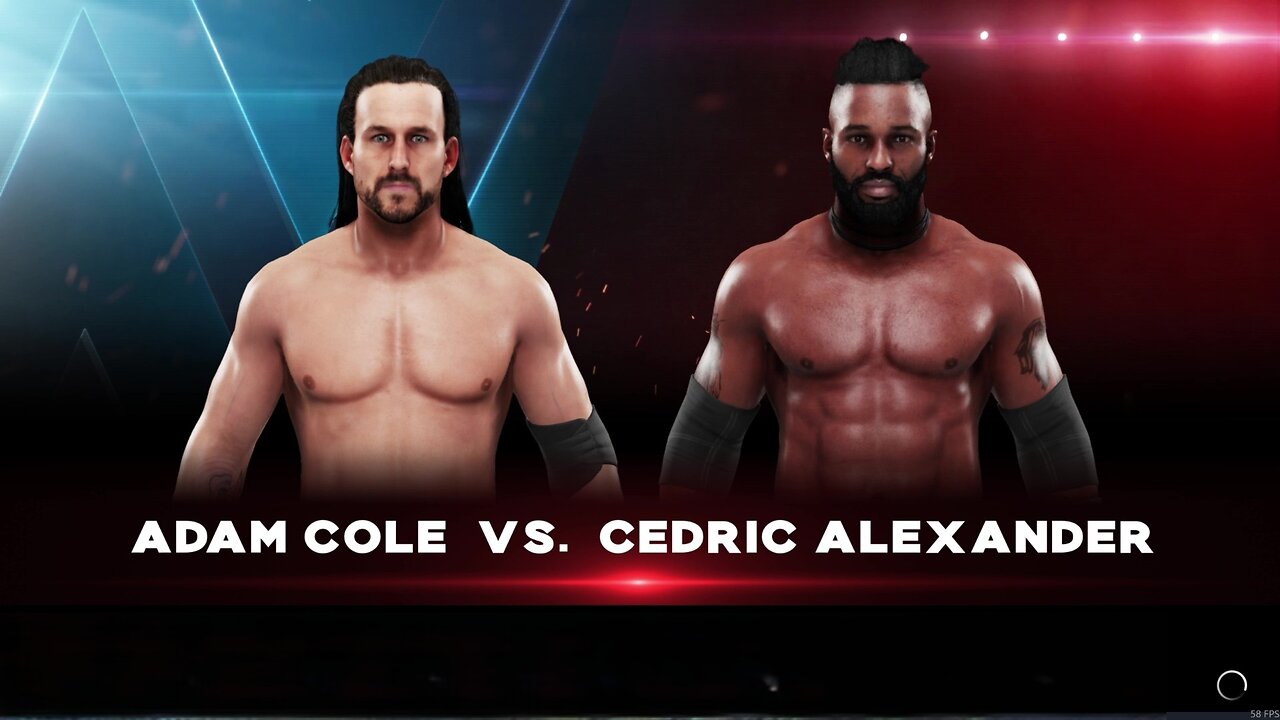 WWE 2k19 Adam Cole vs Cedric Alexander
