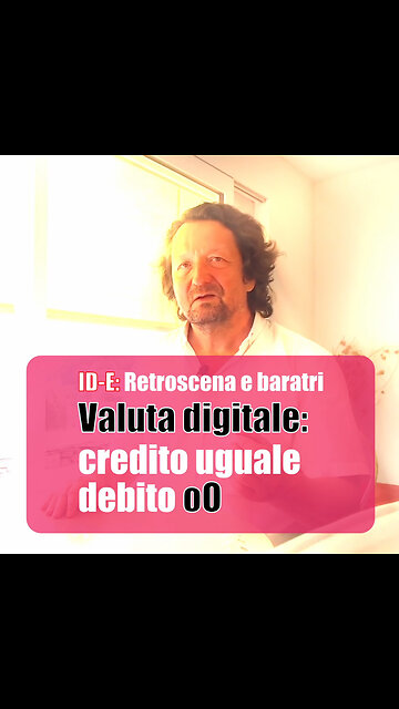 Valuta digitale: credito uguale debito oO