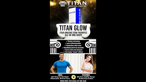 Titan GLOW Therapy - 4 Therapies ALL-IN-ONE: Repair + Inflammation Control + Skin Regeneration