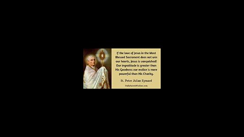 SAINT PETER JULIAN EYMARD PRAY FOR US AMĔN 🙏 🙏 🙏 💖 💖 💖