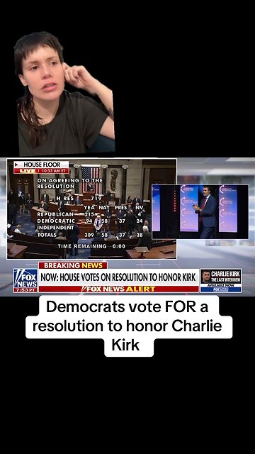Democrats Vote YES on Charlie Kirk Resolution
