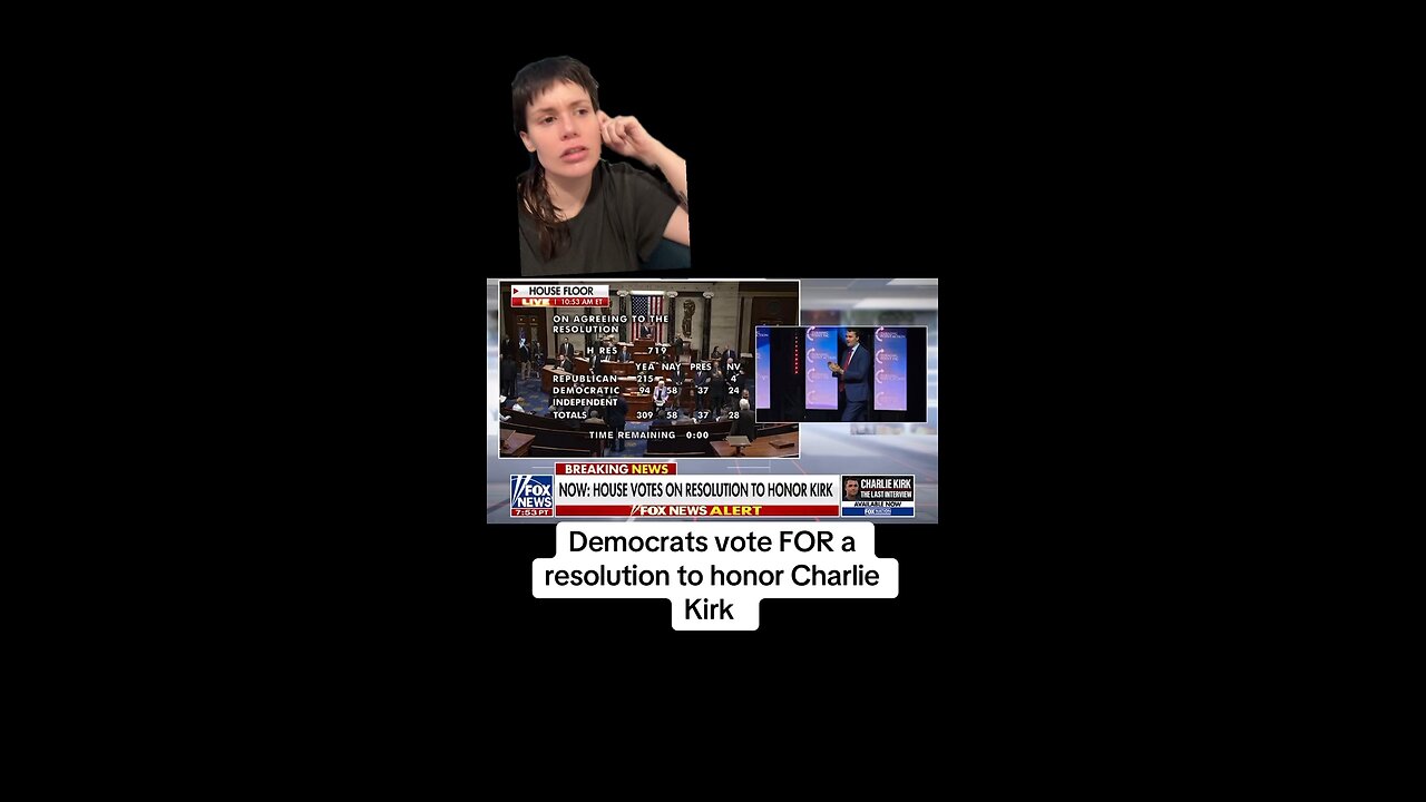 Democrats Vote YES on Charlie Kirk Resolution