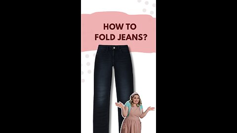How to Fold Jeans | Space-Saving Closet Hack 👖