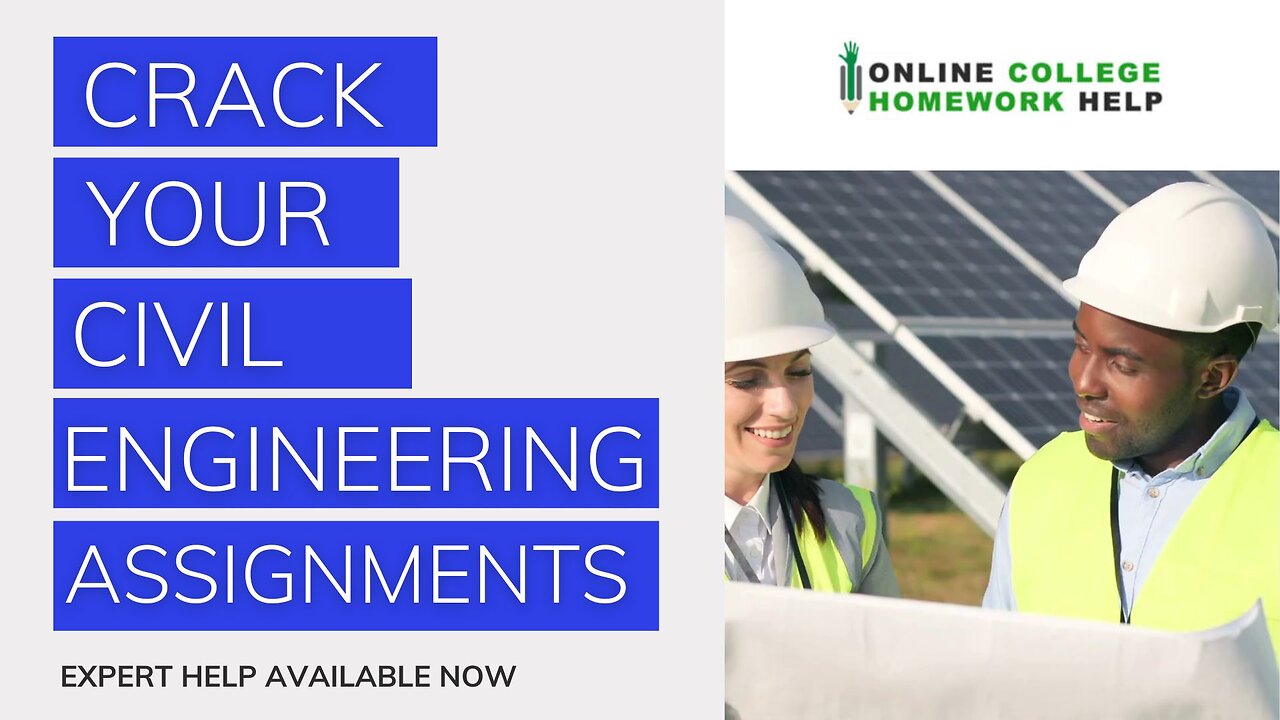 Take Control of Your Civil Engineering Assignments with Expert Guidance!