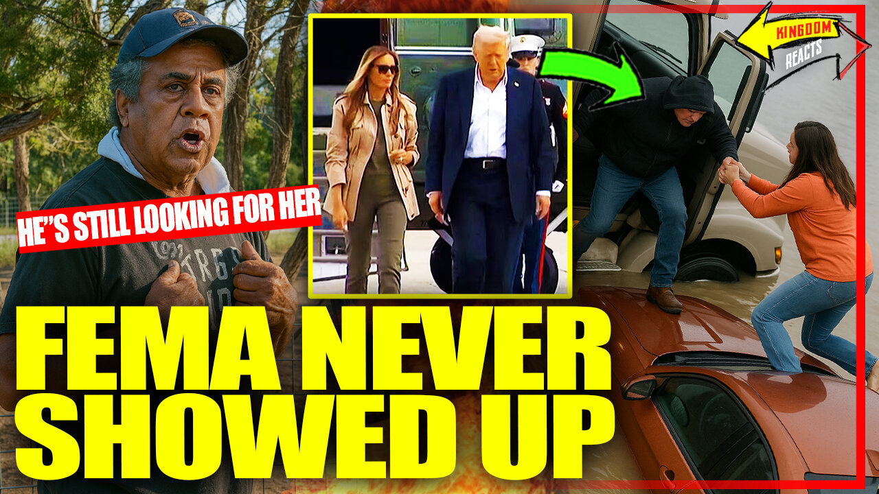 Father Watches His Family Wash Away… But Only Trump Showed Up