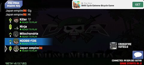 Mini militia Japan player 🇯🇵 Vs Ninja