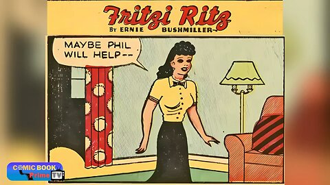 You will do it my way, Fritzi Ritz and Phil Fumble By Ernie Bushmiller classic comic book strip