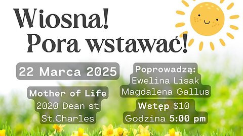 Wiosna! Pora wstawać! - Energia | Magdalena Gallus | PART 2/2