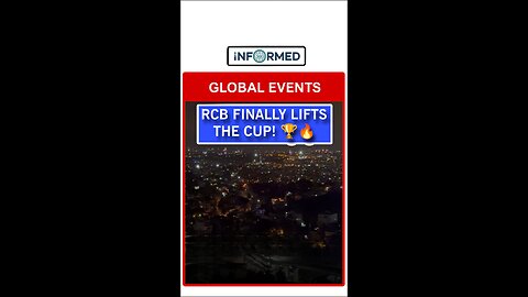 RCB finally lifts the cup! 🏆🔥