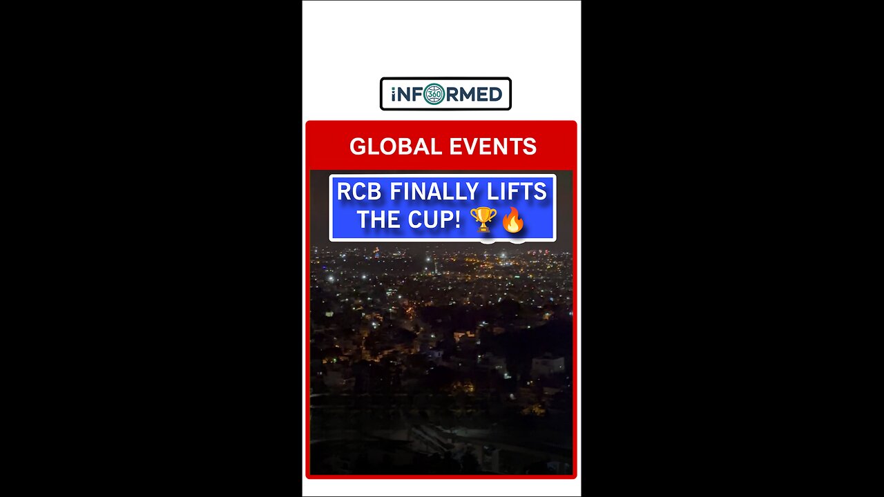 RCB finally lifts the cup! 🏆🔥