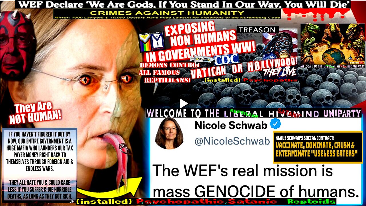 Klaus Schwab's Daughter Confesses: 'WEF Plans to Murder Billions of People' (compilation version)