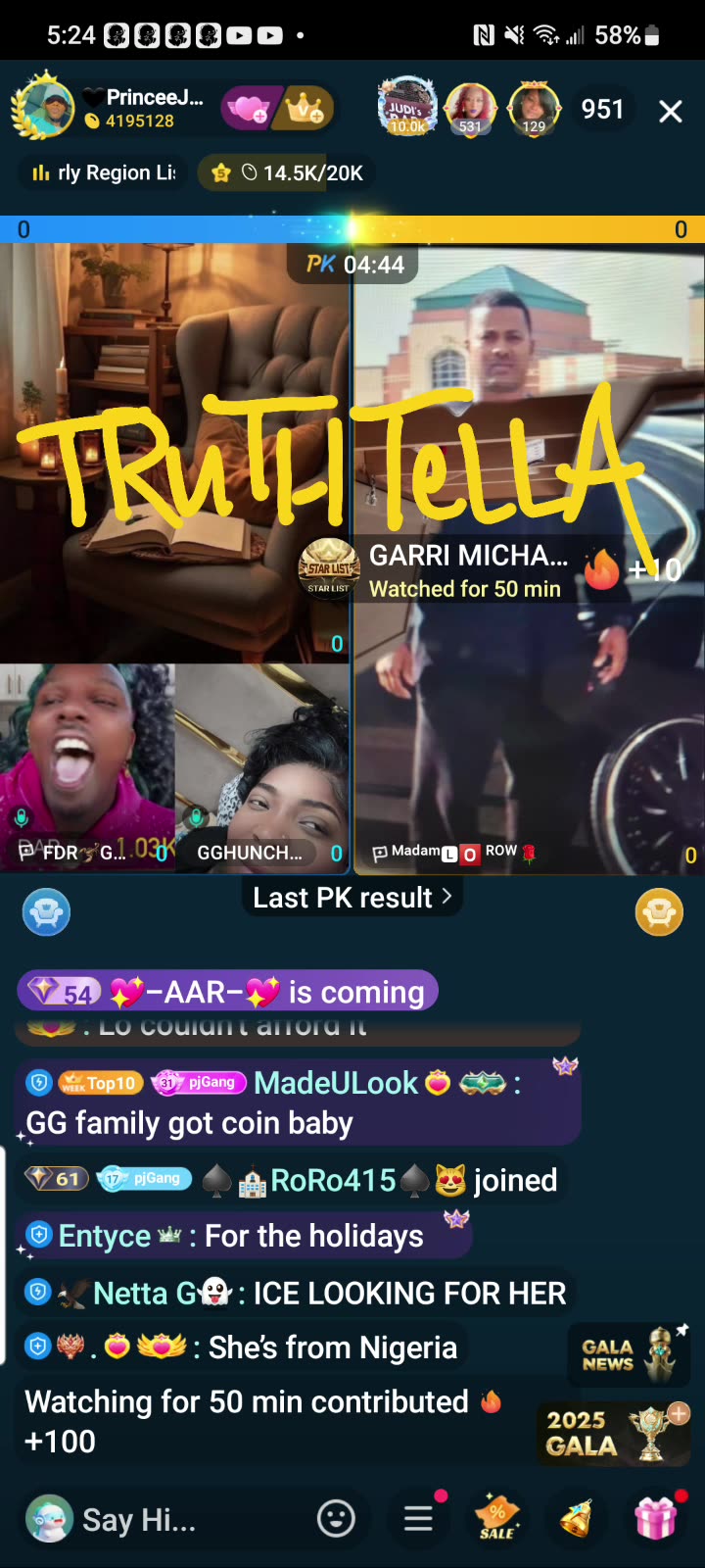 SAVANNA MARIA GARCIA SOLO LIVE THEN CRAYZEE TEE SOLO LIVE THEN TEAM PK WITH MADAM LO