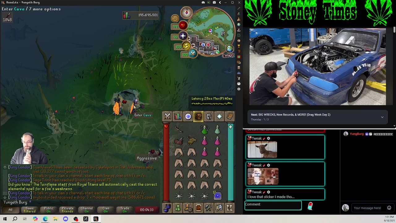 Burg's Lounge.. Runescape n' Chill 9-18 #Live #Cannabis #420 #OSRS