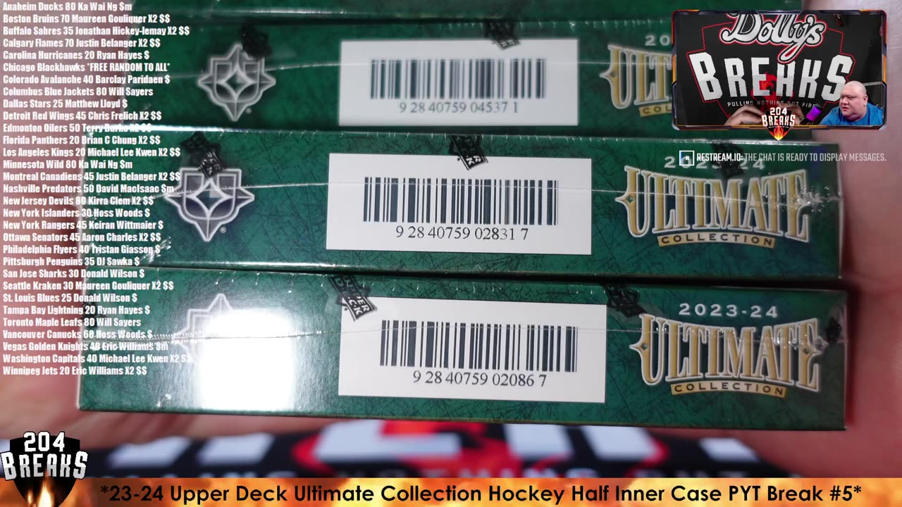 *23-24 Upper Deck Ultimate Collection Hockey Half Inner Case PYT Break #5* [May 16 2025]