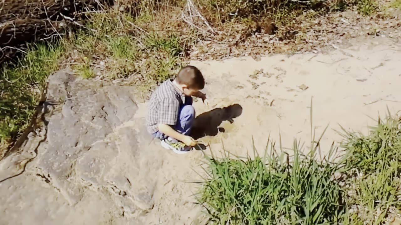 My son with trout hooked 2014