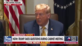 President Trump goes off on windmills