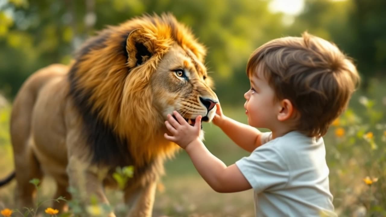 Baby and Lion King