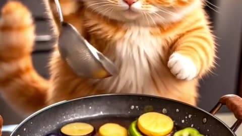 Shocking Rescue_ Heroic Cat Revives Iron Man _cat _catlover _aicat _animation