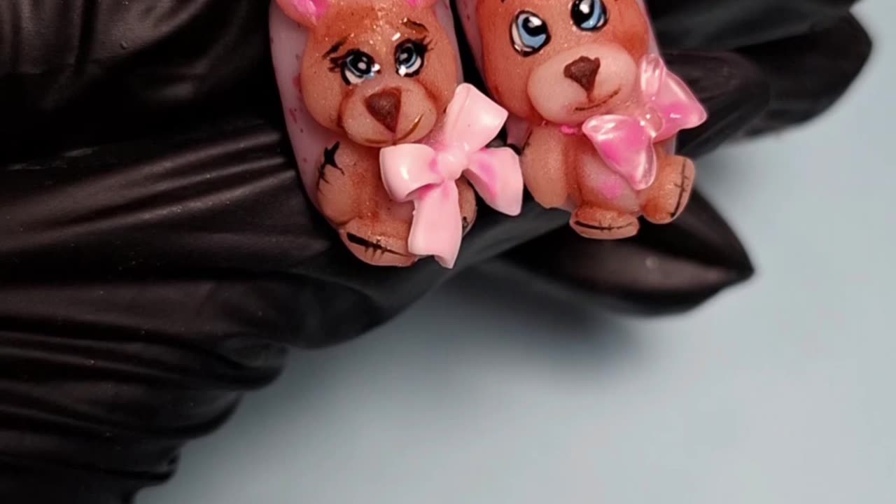 Osito 3D.. para uñas!
