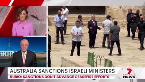 Australia sanctions Israeli ministers over settlements 7NEWS - 7NEWS Australia (720p, h264)