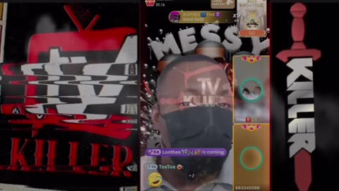 MESSY CALLER SHOW TRINA B MAKES MESSY ENDS HIS LIVE GOING DARK ON TOMIKAY