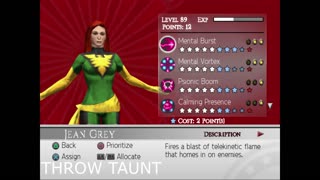 Ultimate Alliance 2 Jean Grey Voicelines