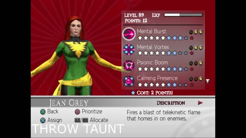 Ultimate Alliance 2 Jean Grey Voicelines