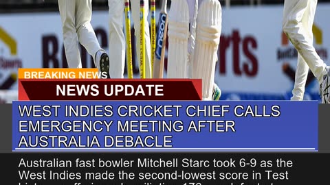 West Indies Cricket Chief Calls Emergency Meeting