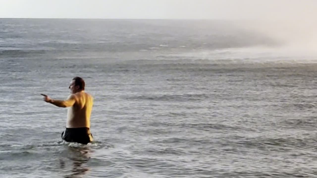 Swimming in a Tornado on the Gulf of Finland
