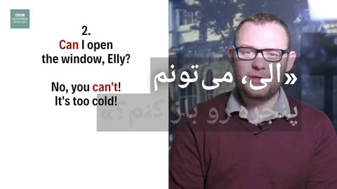 ۳ کاربرد فعل “can” در ۶۰ ثانیه | BBC Learning English – Can Meaning