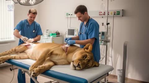 Rangers save injured female lion, but what male lion does next is horrifying