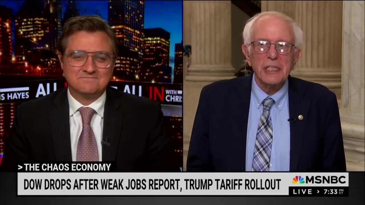 Bernie Sanders: "Why not? When you get bad news, fire the guy who delivered the news
