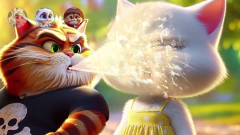 😹 Cat vs Rabbit Showdown! | Funniest Cartoon Moments 2025 | #Shorts
