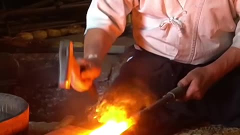 The Process of Making a Samurai Sword with 1,000 Years of Histories #shorts #short