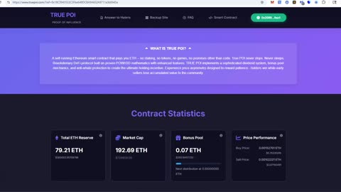 True POI ETH Smart Contract - POWH Style Contract with More Inside - Update and Progress