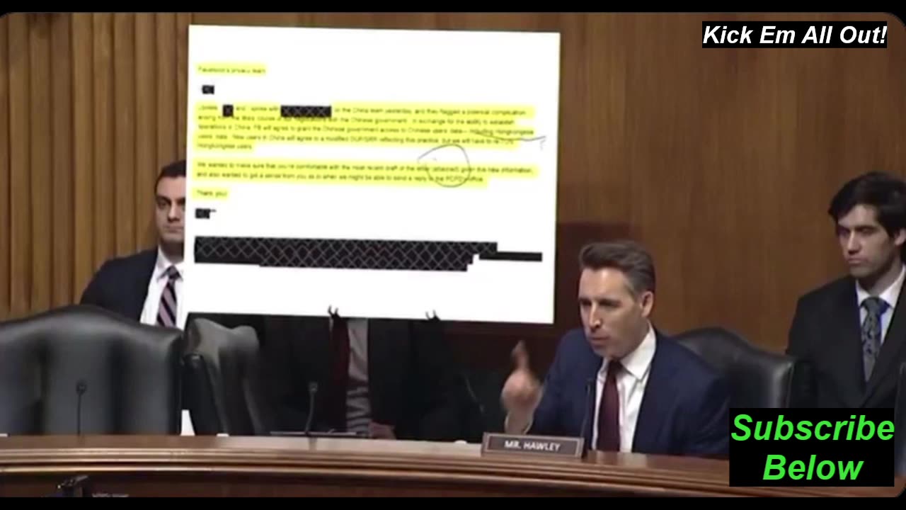 Josh Hawley Reveals Meta/Facebook Allowing Chinese to Get User Data