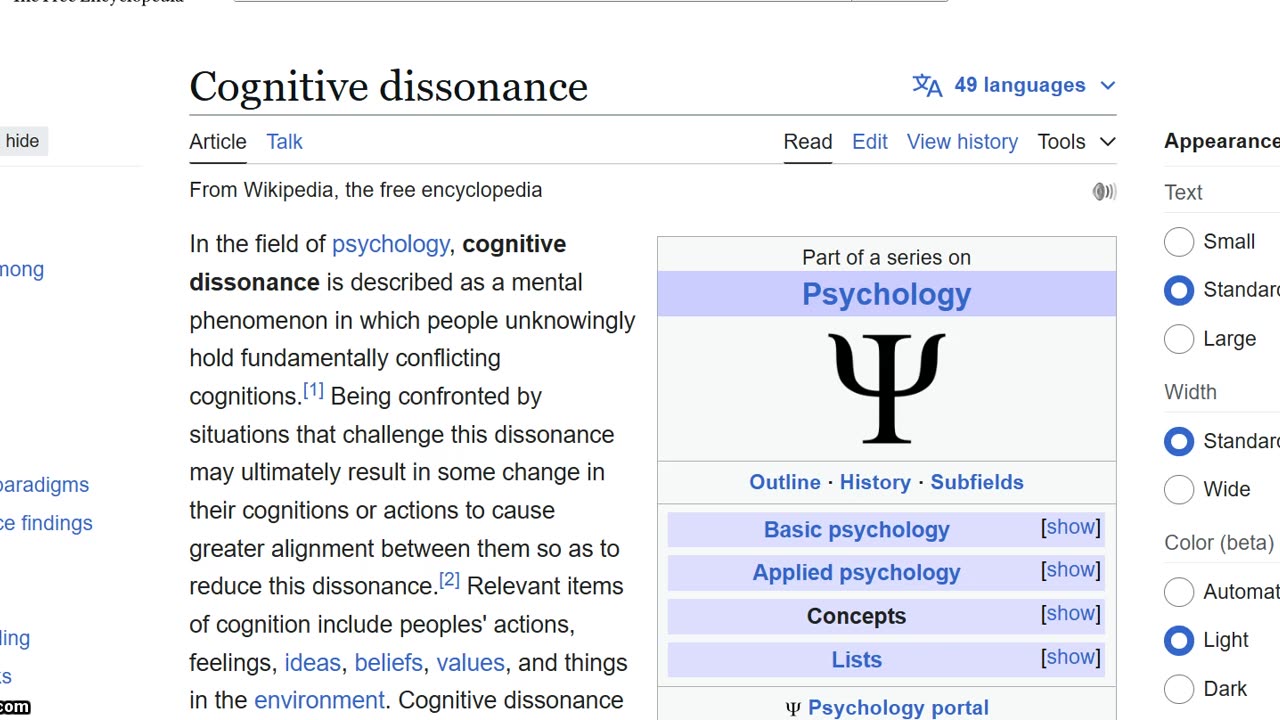 Cognitive Dissonance