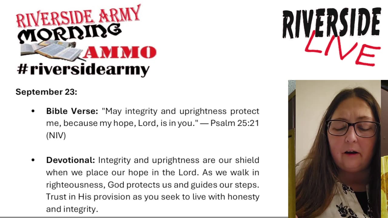 Riverside Morning Ammo Daily Devotional 9.23.25