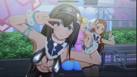 A group of idols dressed in sexy idol costume are dancing in living，song called FIND YOUR WIND