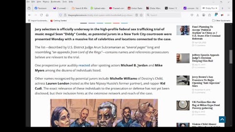 DiddyTrial Opens with Bombshell: Jury Shown Massive List’of Celebrities Tied to Sex Trafficking Case