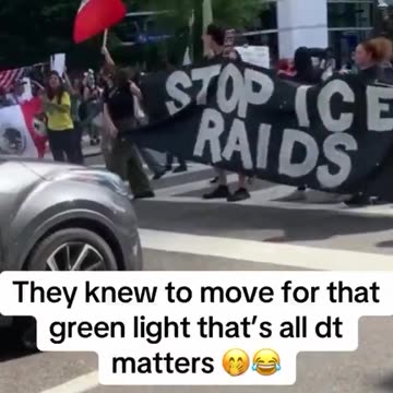 Protestors in Florida know not to block traffic.