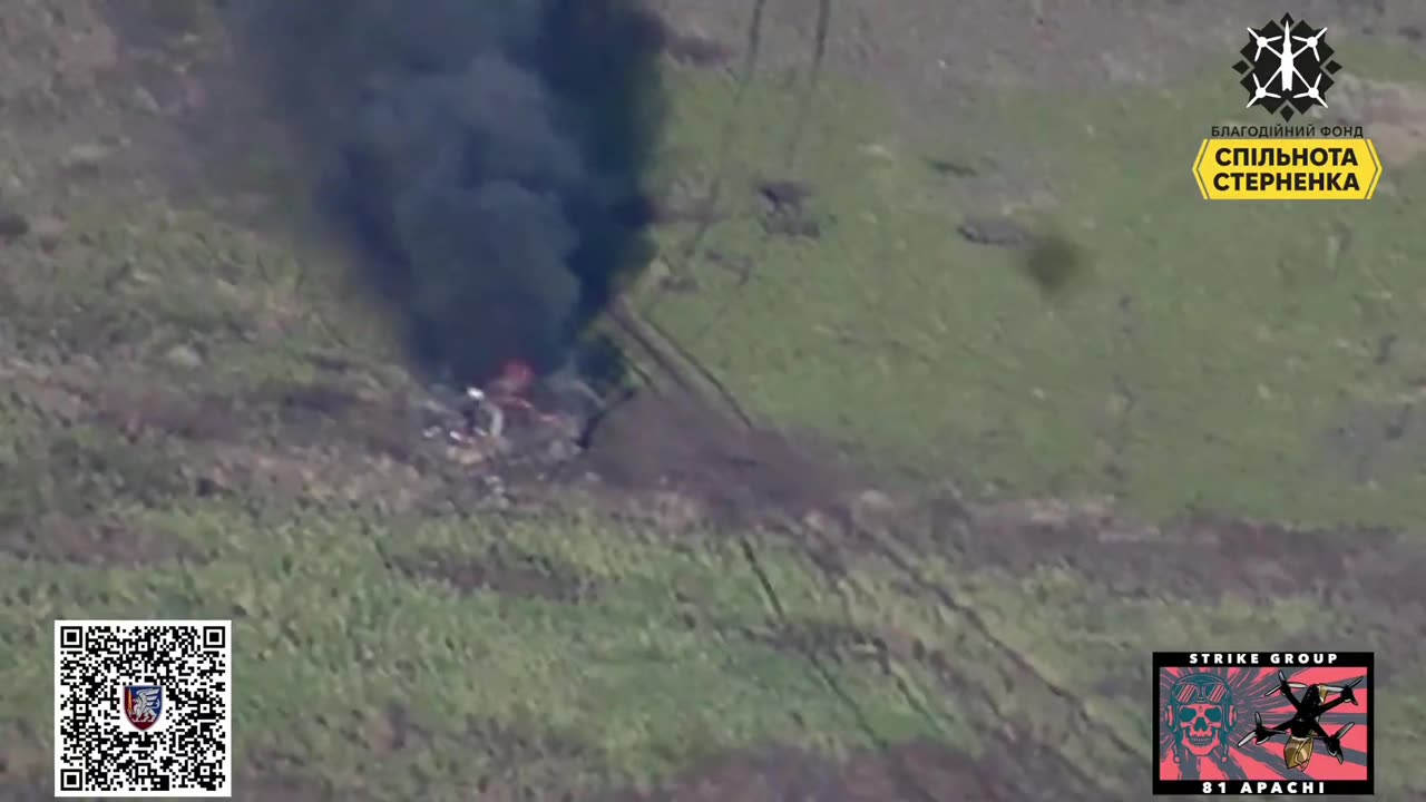 Russian Mechanized Assault Wiped Out By "Apache" Unit of the 81st Airmobile Brigade
