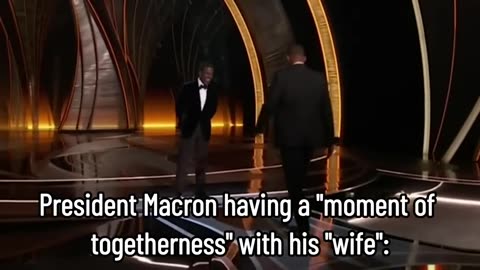#French #President #Macron gets #slapped in the face by his "wife" #TRANNY #WIFE #DAD #PLANE #SLAP #MEME #MEMES #MEMOLOGY