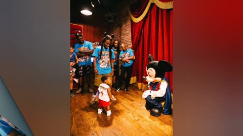Jacquees, son Snow Celebrates his 1st birthday at Disney World, watch beautiful moments