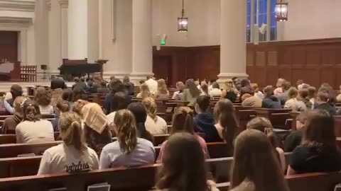 Hillsdale College prays for Charlie Kirk yesterday