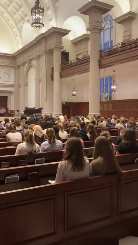 Hillsdale College prays for Charlie Kirk yesterday