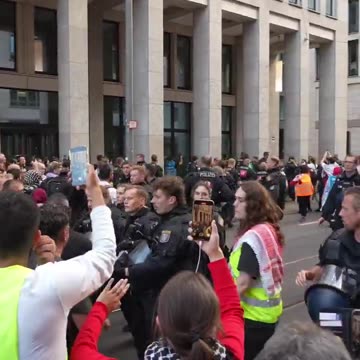 German police break up Palestine protest